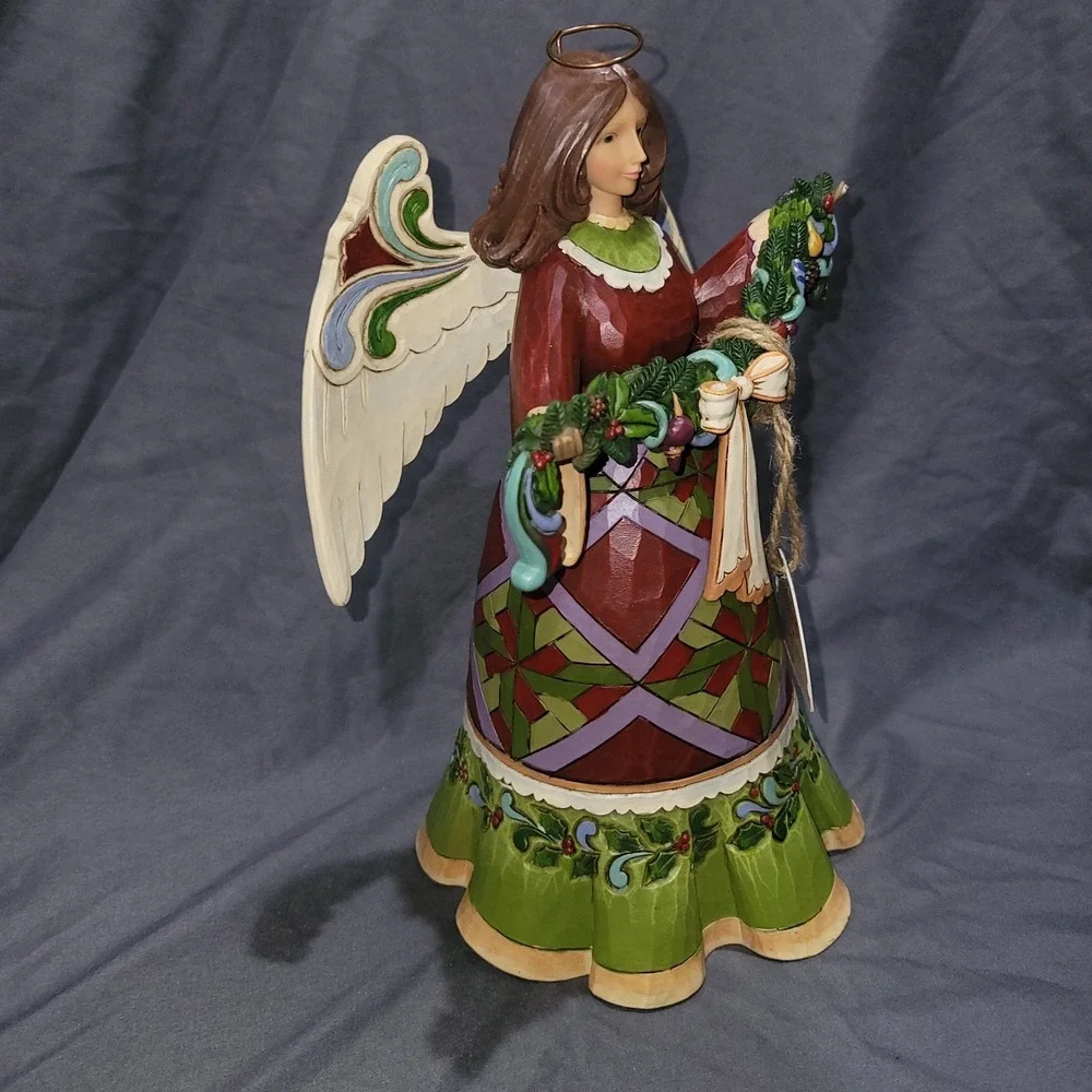 Jim Shore 2011 Glorious Garland Christmas Angel Figurine Heartwood #4023457